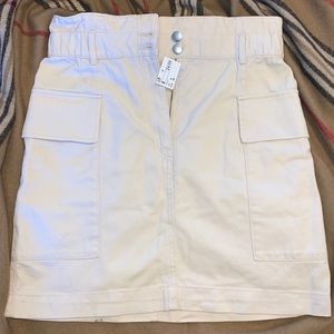 H&M Light Beige Denim Skirt